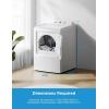 Midea MLTE37N1BWW Gas Dryer, Sensor Dry, Wrinkle Care, Air Fluff, Easy-Using Control Panel, 12 Total Cycles, 6.7 Cu.ft, White(Gas)