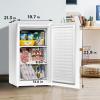 Midea WHS-109FW1 Upright Freezer, 3.0 Cubic Feet Mini Freezer, For Kitchen Apartment Office Basement or Dormitory, White(White)