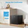Midea WHS-65LB1 Compact Single Reversible Door Refrigerator, 1.6 Cubic Feet(0.045 Cubic Meter), Black(Black)