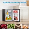 Midea WHS-65LB1 Compact Single Reversible Door Refrigerator, 1.6 Cubic Feet(0.045 Cubic Meter), Black(Stainless Steel)