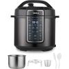 Midea 12-in-1 Electric Pressure Cooker, 8 Quarts, 12 Presets, Multi-Functional Programmable Slow Cooker, Rice Cooker, Steamer, Sauté Pan, Yogurt Maker, and More, Stainless Steel(Black)