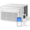 Midea 5,000 BTU EasyCool Small Window Air Conditioner – Cool up to 150 Sq. Ft. with Easy-to-Use Mechanical Controls and Reusable Filter, Perfect for Small Bedroom, Living Room, Home Office(12 000 BTU with Heat)