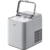 Midea MERI26B1AGN Countertop Bullet-Ice Maker, 8 Ice Bullets Ready in 6 Minutes, 26lbs/24H, Self-Cleaning Function with Ice Scoop and Basket for Home/Office/RV(Grey)