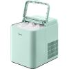 Midea MERI26B1AGN Countertop Bullet-Ice Maker, 8 Ice Bullets Ready in 6 Minutes, 26lbs/24H, Self-Cleaning Function with Ice Scoop and Basket for Home/Office/RV(Green)