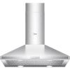 Midea MVP30W6AST Ducted Pyramid Range 450 CFM Stainless Steel Wall Mount Vent Hood with 3 Speed Exhaust Fan, 5-Layer Aluminum Permanent Filters, Two LED Lights, Convertible to Ductless, 30 inches(Pyramid Hood)