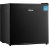 Midea WHS-65LB1 Compact Single Reversible Door Refrigerator, 1.6 Cubic Feet(0.045 Cubic Meter), Black(Black)