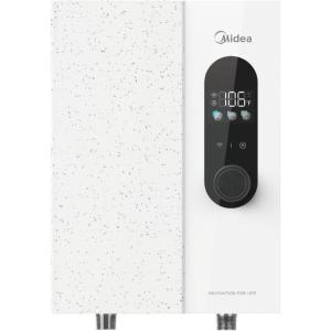 Midea 13KW-updated Electric Tankless Water Heater, Touch Control, Wi-Fi Control, LED Display, Child Mode, 240 Volts with Automatic Power Modulation, On-demand Hot Water, White(13KW-updated)