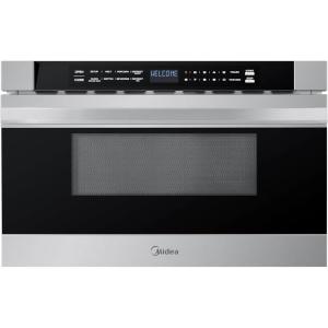 Midea 24″ Single Electronic Wall Oven, 2.5 Cu. Ft.-Capacity, Built-in Oven with 8-in-1 Cooking Modes, Stainless Steel(1.2 Cu.ft Drawer)