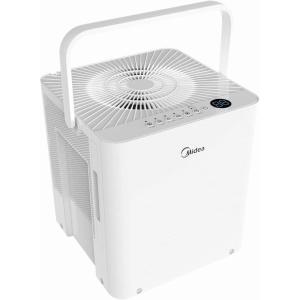 Midea Cube 35 Pint Dehumidifier for Basement and Rooms at Home for up to 3,500 Sq. Ft., Smart Control, Compatible with Alexa (White), Drain Hose Included(4 500 Sq. Ft. with Pump)