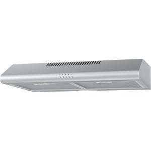 Midea MVP30W6AST Ducted Pyramid Range 450 CFM Stainless Steel Wall Mount Vent Hood with 3 Speed Exhaust Fan, 5-Layer Aluminum Permanent Filters, Two LED Lights, Convertible to Ductless, 30 inches(Under Cabinet Vent)