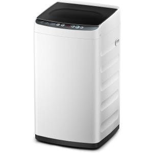Midea Portable Washing Machine, 0.9 cu. ft with 6 Cycles, Drum Clean, Quick, Stainless Steel Tub, Transparent Lid, LED Display Washing Machine, White(0.9 cu. ft.)