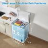 Midea MERC04C4BAWW Chest Freezer, 3.5 Cubic Feet Freezer With Removable Basket, Interior LED Light, Adjustable Temperature, For Kitchen Apartment Office, White(3.5 Cubic Feet (Convertible))