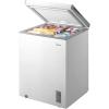 Midea MERC04C4BAWW Chest Freezer, 3.5 Cubic Feet Freezer With Removable Basket, Interior LED Light, Adjustable Temperature, For Kitchen Apartment Office, White(5.1 Cubic Feet (Convertible))