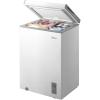 Midea MERC04C4BAWW Chest Freezer, 3.5 Cubic Feet Freezer With Removable Basket, Interior LED Light, Adjustable Temperature, For Kitchen Apartment Office, White(3.5 Cubic Feet (Convertible))
