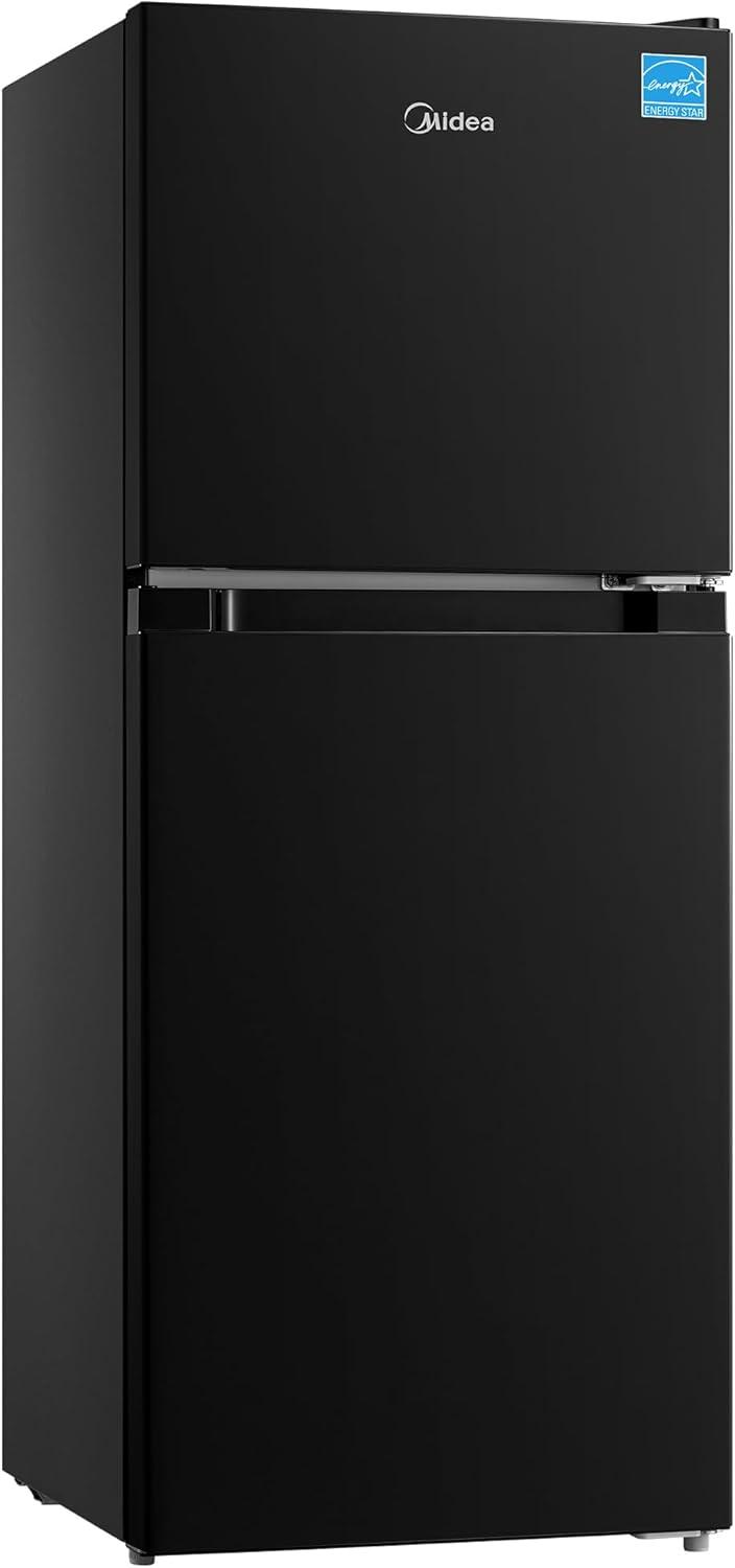 image:imageMidea WHD113FSL 31 Cu Ft Compact Fridge with Freezer Energy Star Certified Mini Fridge with Interior Light Adjustable Shelves Perfect for Office Dorm Bedroom SilverBlack