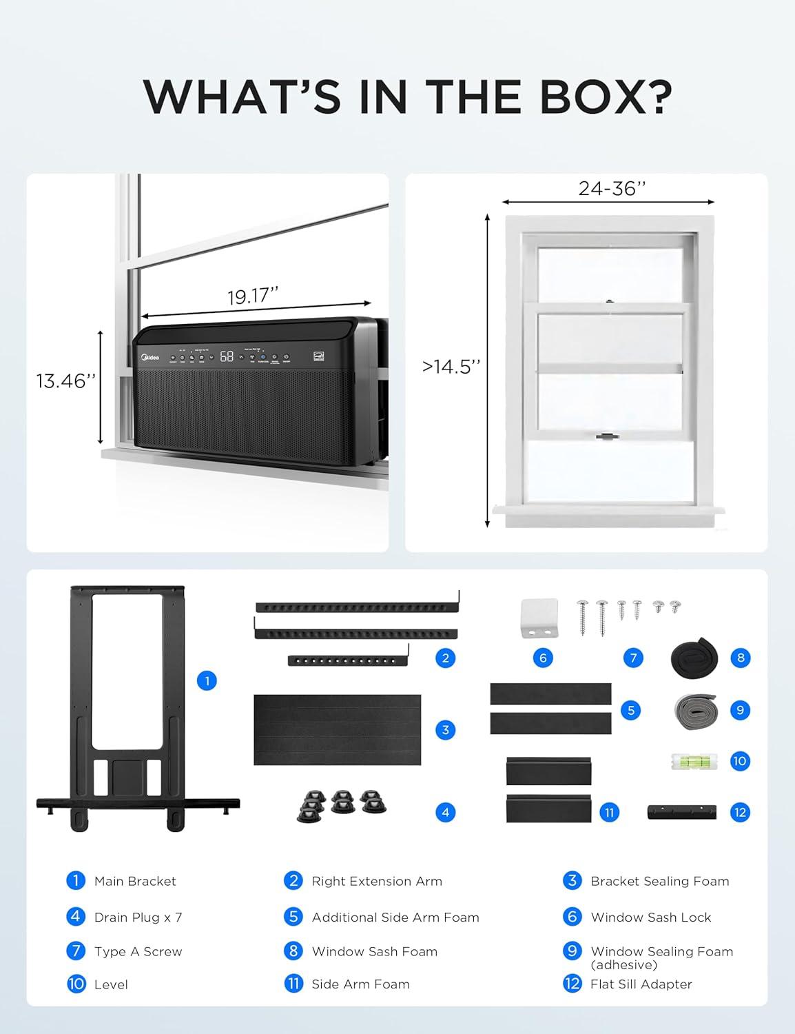 image:imageJET BLACK LIMITED EDITION Midea U Shaped Window Air Conditioner for Bedroom 6000 BTU Smart Control Inverter Technology Room Darkening Side Vents Ultra Quiet Innovative WindowFriendly Design6 000 BTU Limited Edition JET BLACK