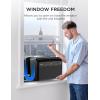 JET BLACK LIMITED EDITION Midea U Shaped Window Air Conditioner for Bedroom – 6000 BTU, Smart Control, Inverter Technology – Room Darkening Side Vents – Ultra Quiet Innovative Window-Friendly Design(6 000 BTU (Limited Edition  JET BLACK))