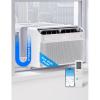 JET BLACK LIMITED EDITION Midea U Shaped Window Air Conditioner for Bedroom – 6000 BTU, Smart Control, Inverter Technology – Room Darkening Side Vents – Ultra Quiet Innovative Window-Friendly Design(6 000 BTU (New 2026 Model))