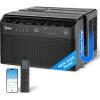 JET BLACK LIMITED EDITION Midea U Shaped Window Air Conditioner for Bedroom – 6000 BTU, Smart Control, Inverter Technology – Room Darkening Side Vents – Ultra Quiet Innovative Window-Friendly Design(6 000 BTU (Limited Edition  JET BLACK))
